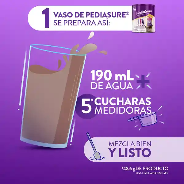 Complemento Nutricional Pediasure Peptigro Chocolate Polvo