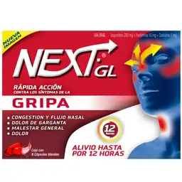 Next Ibuprofeno Gripa 8 Capsulas