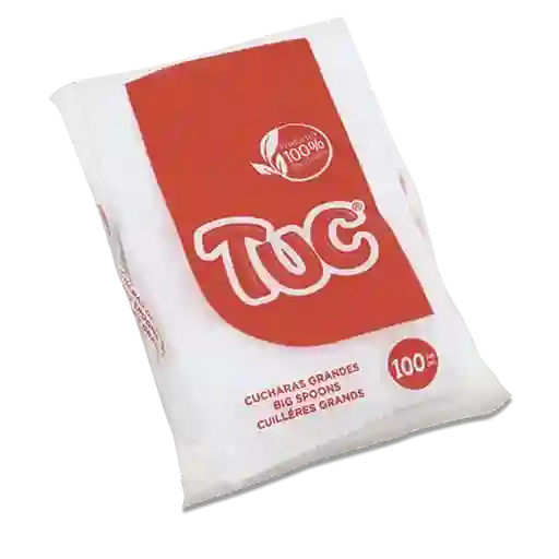 Tuc Cuchara Grande Plástica Blanca