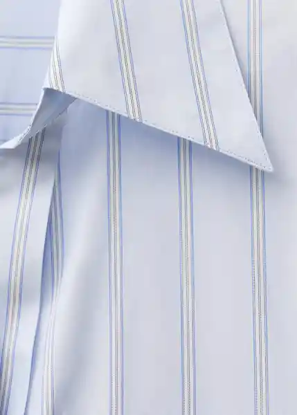 Camisa Chynyr Celeste Talla S Mujer Mango