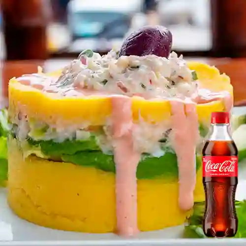 Combo Causa de Atún + Coca Cola Sabor Original 400 Ml.