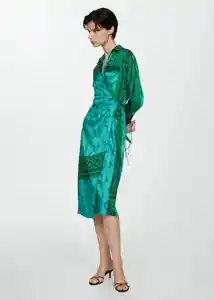 Vestido Monik Azul Talla XL Mujer Mango