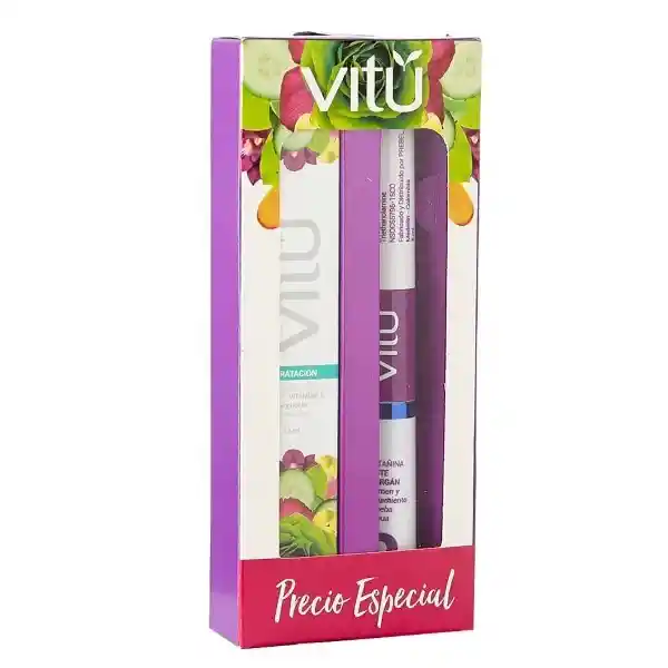 Vitú Pestañina Aceite Argan Negro Wp + Gel Contorno