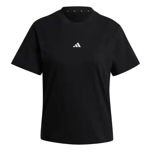 Adidas Camiseta W Manga Corta Lifestyle de Mujer Negro Talla L