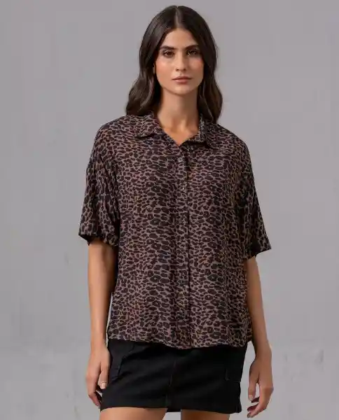 Camisa Mujer Cafe Almendra Oscuro Talla M 92094 Rifle