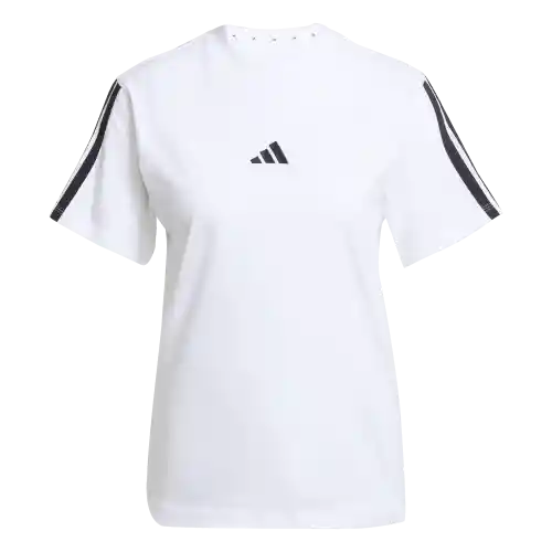 Adidas Camiseta W 3S Manga Corta Lifestyle de Mujer Blanco T M