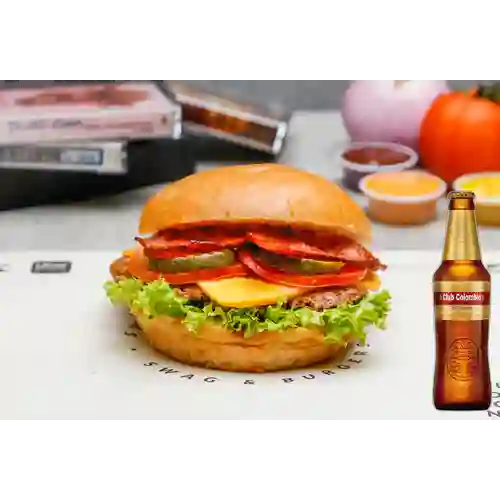 Combo Bacon Cheese Burger + Club Col. Dorada 330ml