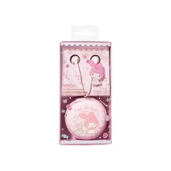 Audífonos Intrauditivos Tipo C my Melody Sanrio W109 Miniso