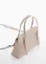 Bolso P Ona Offwhite Talla 99 Mujer Mango