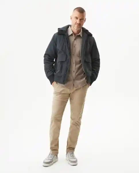 Chaqueta Aviadora Negro Sombrio Ultraoscuro Talla S Chevignon