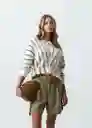 Suéter Tejido Mujer Crudo Abedul S 482G017 Naf Naf