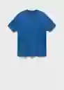 Camiseta Kimi Azul Talla L Hombre Mango