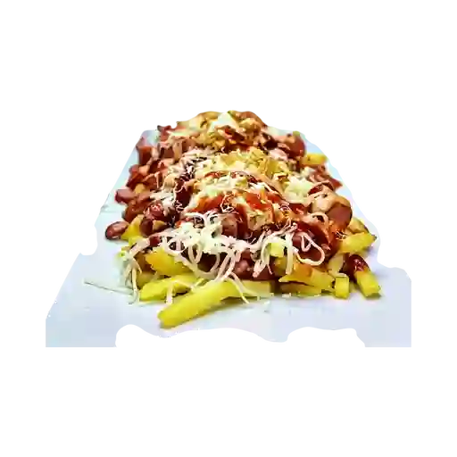 Salchipapa Costilla BBQ