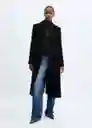 Abrigo Linda Negro Talla M Mujer Mango