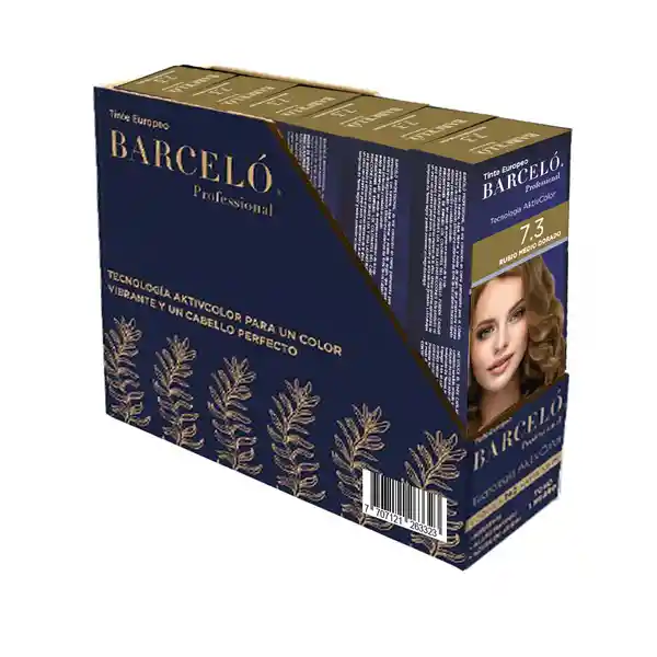Barceló Kit Tinte Rubio Medio Dorado 7.3