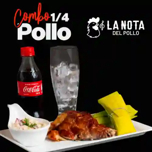 1/4 de Pollo+ensalada+gaseosa (combo)