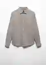 Camisa Cuers Khaki Talla M Hombre Mango