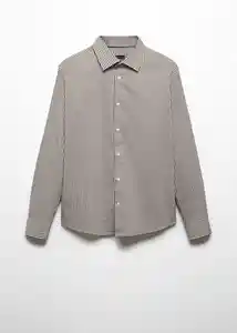 Camisa Cuers Khaki Talla M Hombre Mango
