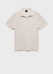 Camiseta Polo Taga Marfil Talla M Hombre Mango