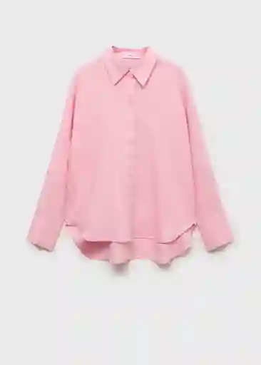 Camisa Alada Rosa Light Talla L Mujer Mango