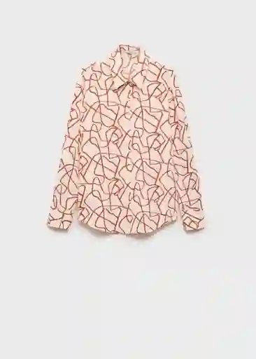 Camisa Basic Caldero Talla L Mujer Mango