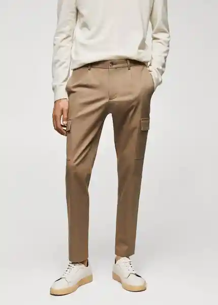 Pantalón Cargo Topo Talla 46 Hombre Mango