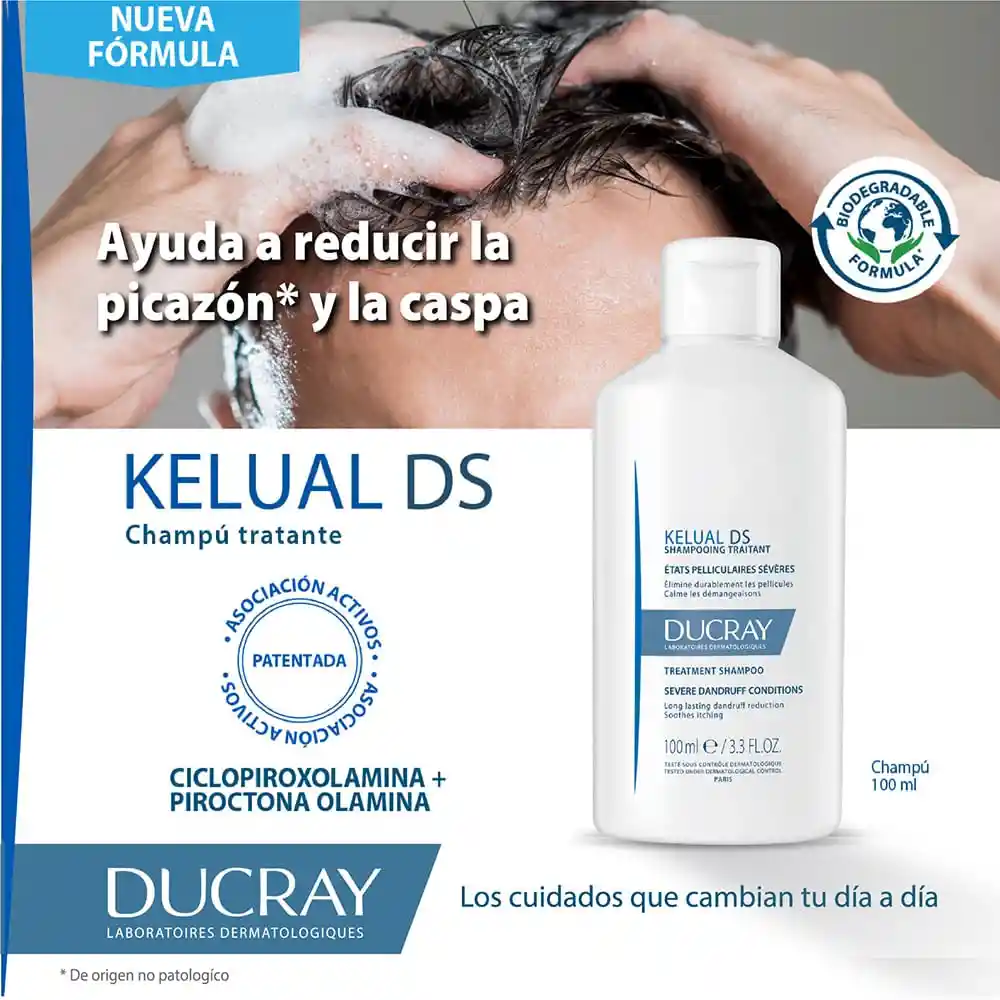Ducray Shampoo Tratamiento Kelual Ds Anticaspa