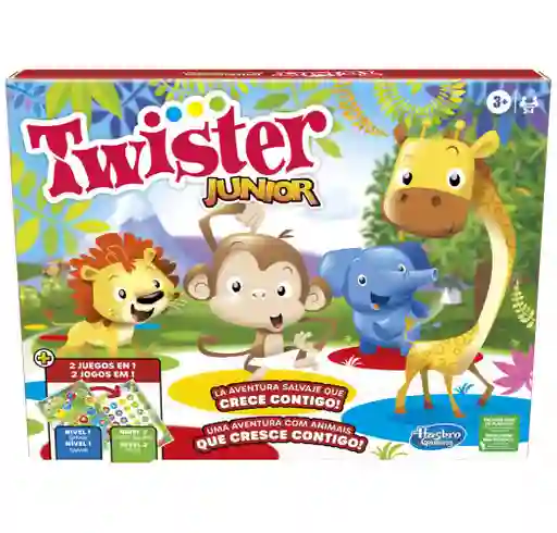 Juego De Mesa Twister Junior Aventura Animal Hasbro Gaming