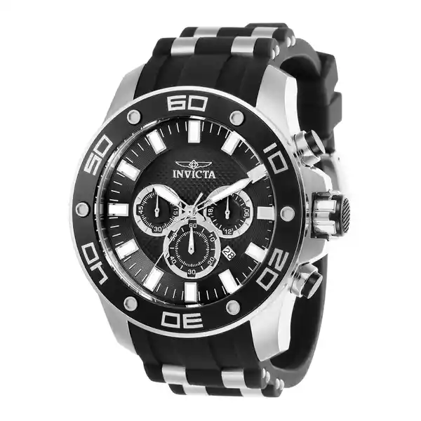 Invicta Reloj Hombre Negro y Plata 26084