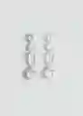Pendientes Vidre Hielo Talla 99 Mujer Mango