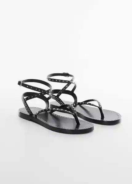 Sandalias Sola Negro Talla 41 Mujer Mango