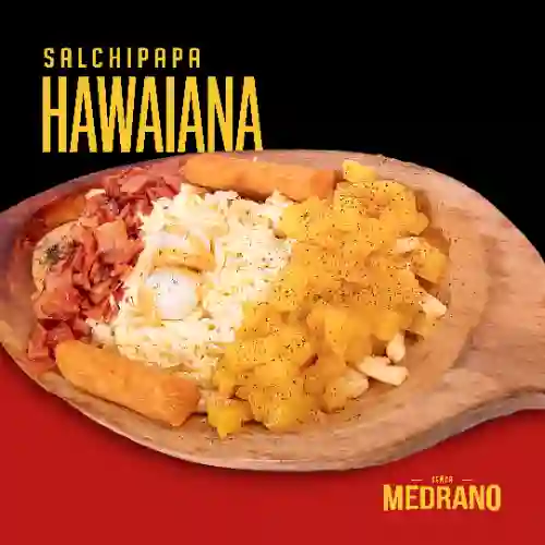 Salchipapa Hawaiana