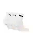 Puma Medias Lifestyle Cushioned Qua Unisex Blanco Talla 7-9