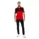 Marithé Francois Girbaud Camiseta Polo Rojo y Negro Talla S