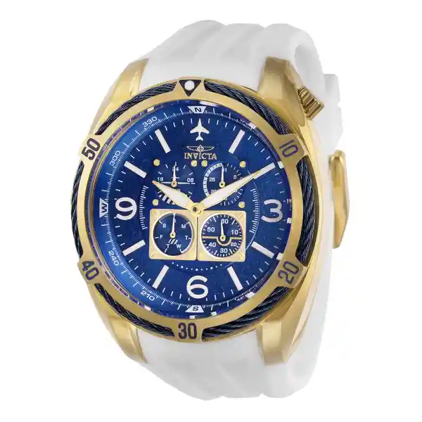 Reloj Aviator Hombre Blanco 28081 Invicta