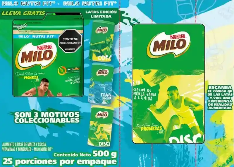 Milo Alimento a Base de Malta y Cocoa Nutrifit D