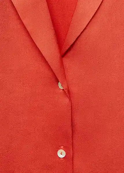 Camisa Sassa Rojo Talla S Mujer Mango