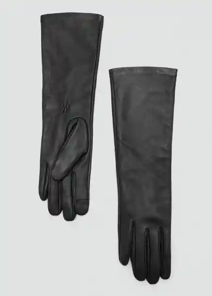 Guantes Gildi Negro Talla S Mujer Mango