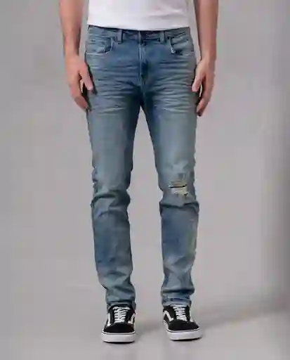 Jean Slim Hombre Azul Alférez Oscuro Talla 28 65647 Rifle