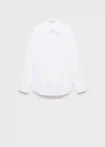 Camisa Rialto Blanco Talla M Mujer Mango