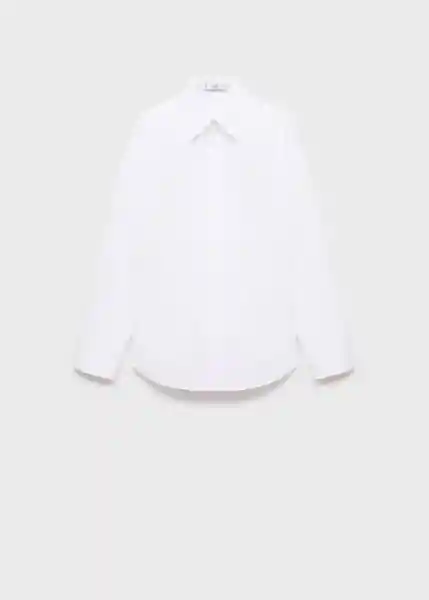 Camisa Rialto Blanco Talla M Mujer Mango