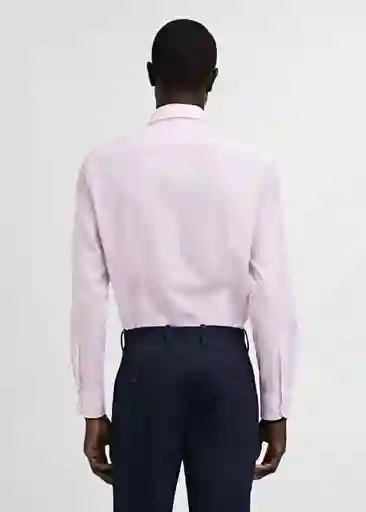 Camisa Lake City Rosa Light Talla L Hombre Mango