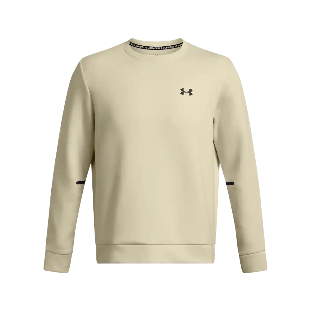 Under Armour Camiseta Unstoppable Flc Crew Hombre Beige LG