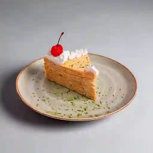 Porción de mousse de limón