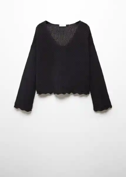 Saco Jersey Saona Negro Talla 19 Niña Mango