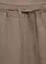 Pantalón Linen Topo Talla XS  Mujer Mango