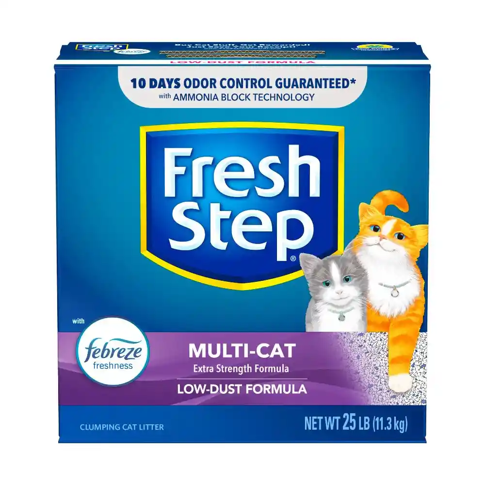 Fresh Step Multi-Cat Extra Strength Aglomerante Febreze 25 lb
