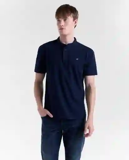 Polo Hombre Azul Talla M 809G010_AZU194024 Americanino