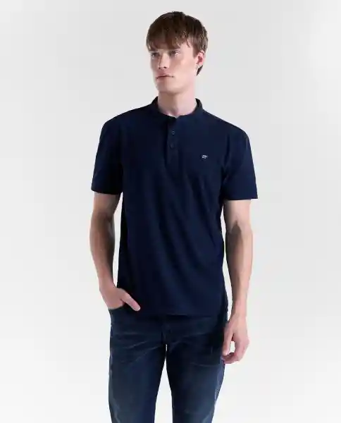 Polo Hombre Azul Talla M 809G010_AZU194024 Americanino