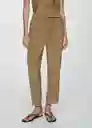 Pantalón Tenzo-w Camel Talla Xl Mujer Mango